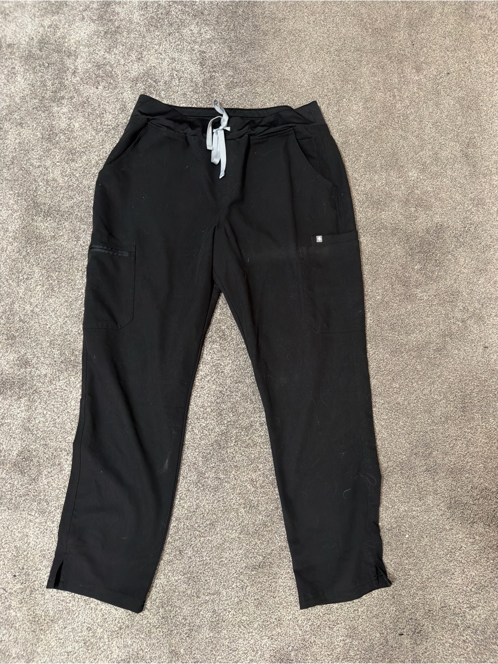 Women’s black straight leg scrub pants